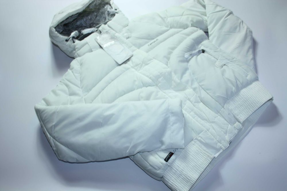 Kurtka damska biała puchowa Campus NELA JCK XS 34