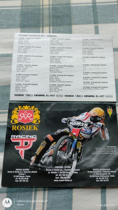 Żużel. Sprzedam zdjęcia Tomasza Jędrzejaka.