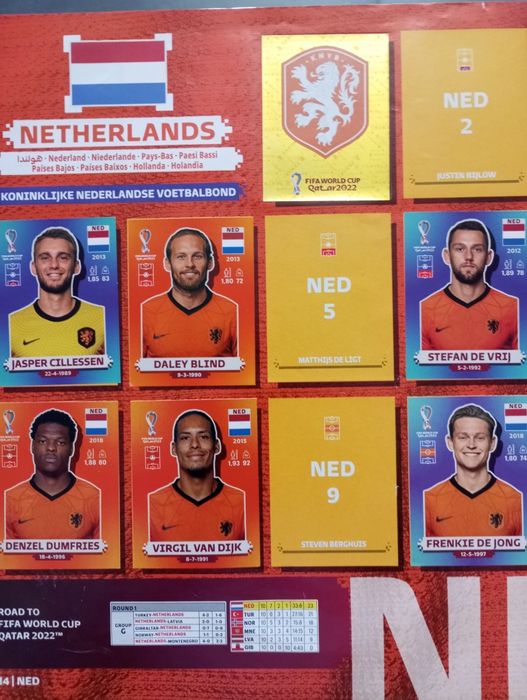 Álbum Panini Mundial Qatar 2022 – Capa Dura – Quase Completo – Com Mes