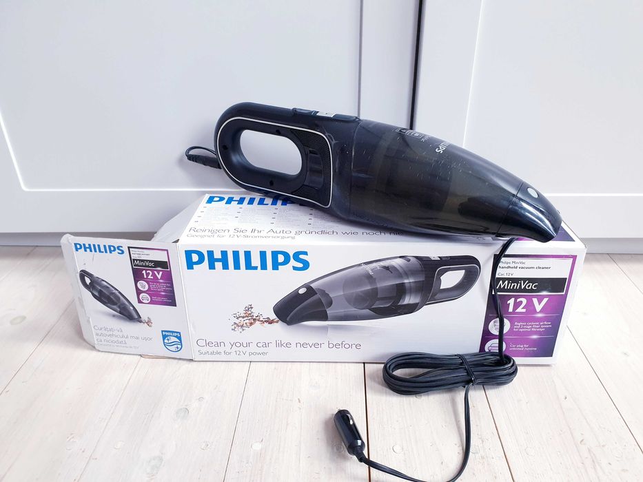 Odkurzacz ręczny do samochodu Philips czarny MiniVac 12V