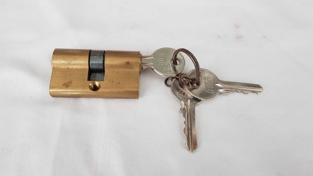 Cilindro da fechadura MF 25x25mm Latão