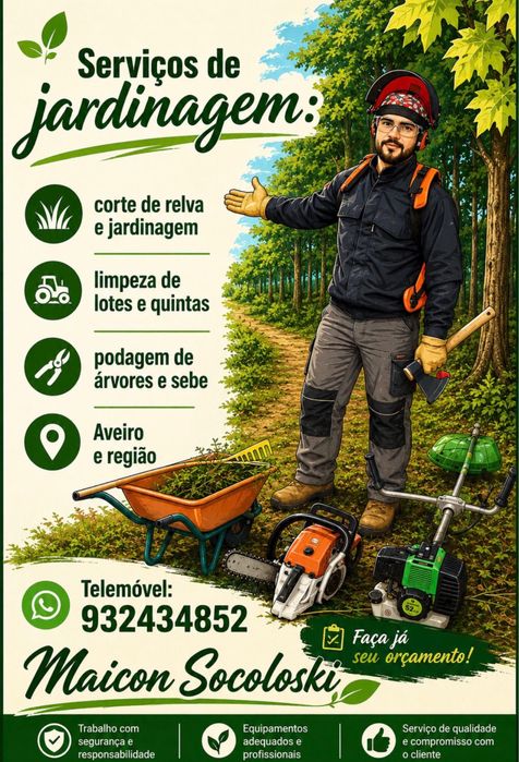 Jardinagem e Limpeza de Terrenos - Aveiro e região