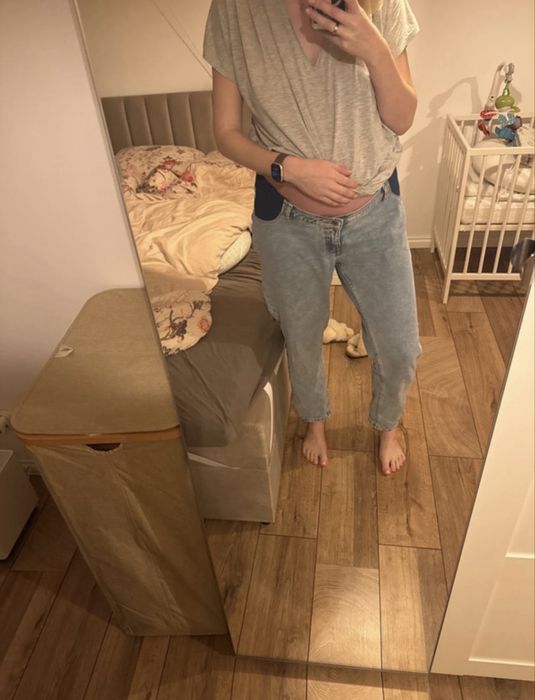 Spodnie jeansy ciążowe asos