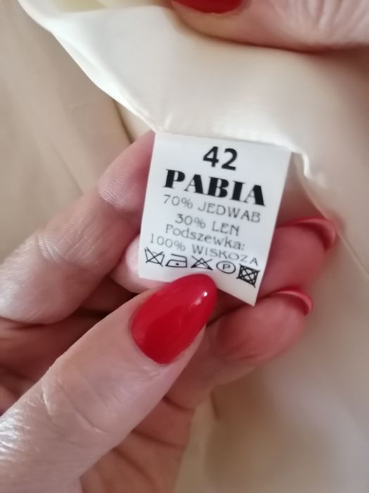 Elegancki komplet letni ze spodniami 3/4 Pabia. Roz. 42.