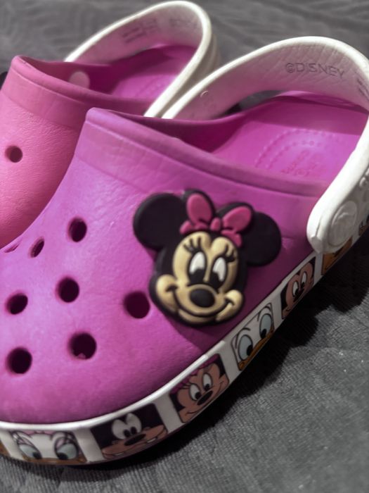 Crocsy  klapki myszka miki, dzieciece buty minie mouse, rozm 24-25
