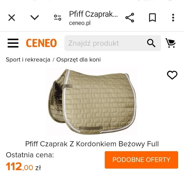 Czaprak pfiff beżowy