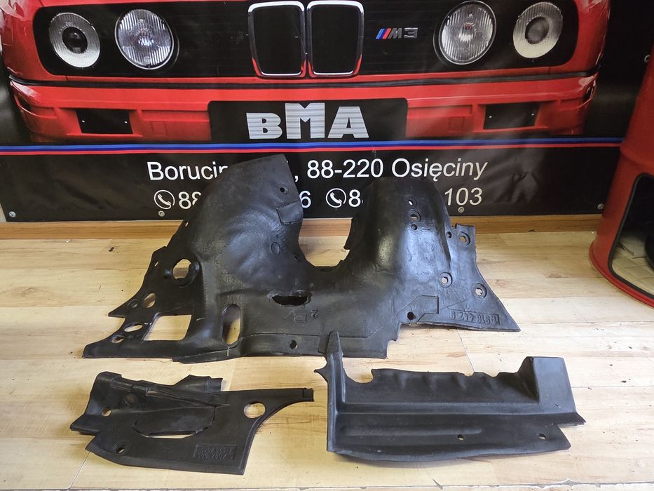 BMW E30 Wygłuszenie Izolacja Dźwiękowa Grodzi Silnika Komplet ŁadyStan