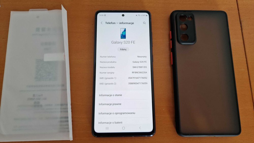 Samsung Galaxy S20 FE 6/128 GB Dual SIM Niebieski + Etui + Folia