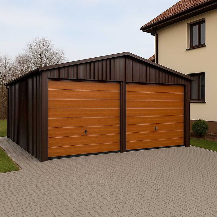 Garaż blaszany 6x6