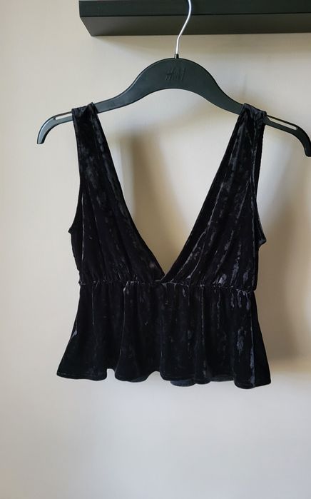 Bluzka z baskinką h&m xs