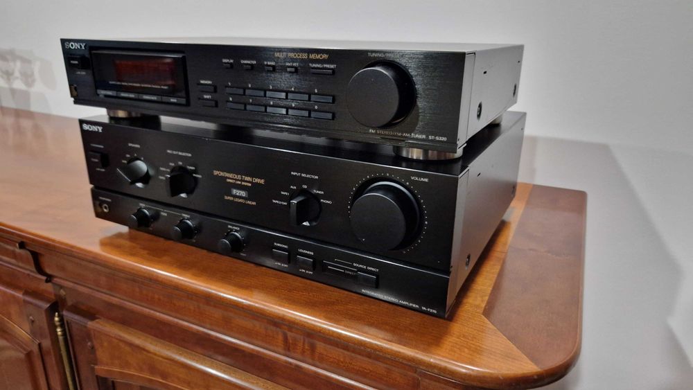 Amplificador Stereo SONY TA-270 + Tuner FM-AM(Rádio) SONY ST-S320