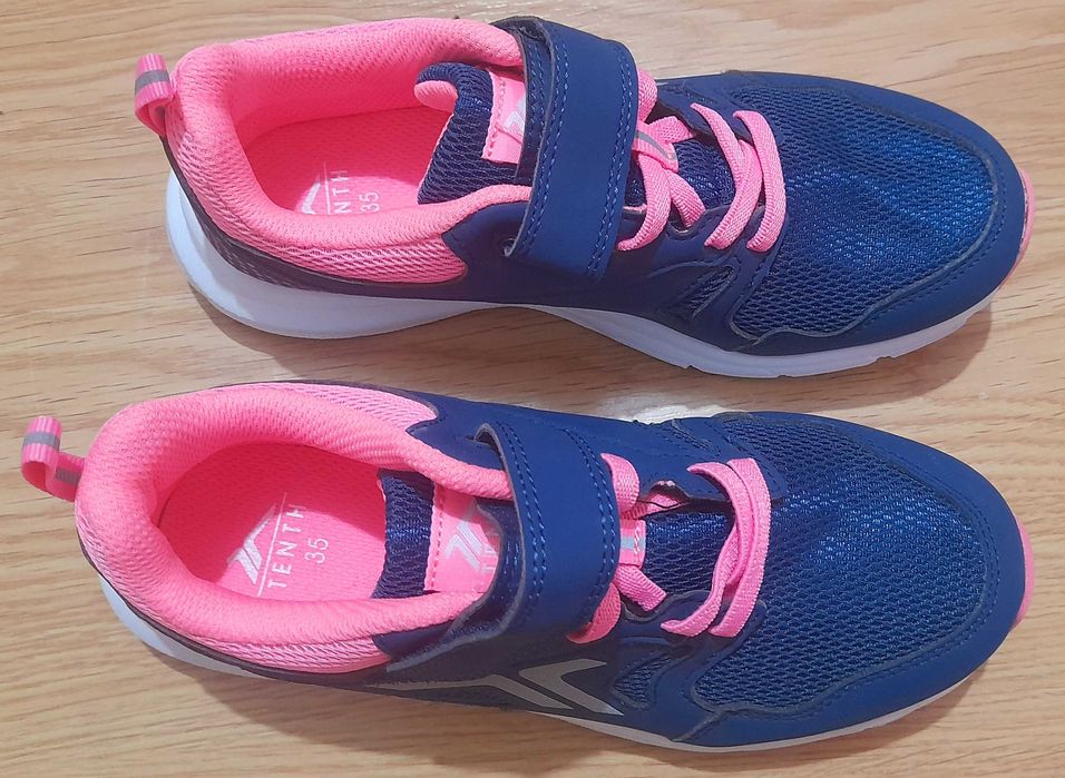 Ténis Rosa e Azul da Tenth (Novo): Tam 35