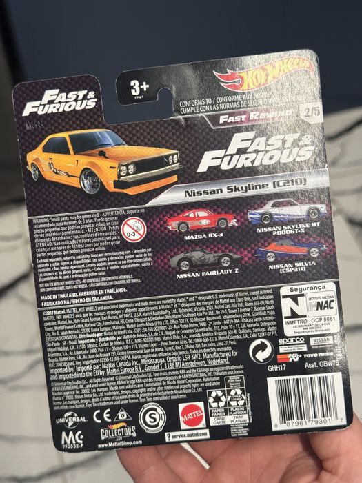 Hot Wheels Premium Nissan Skyline (C210) Fast & Furious Fast Rewind