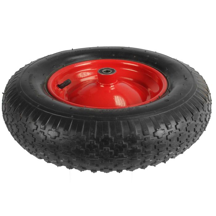Koło kompletne oś do taczki felga metal pompowane mocne 2 szt