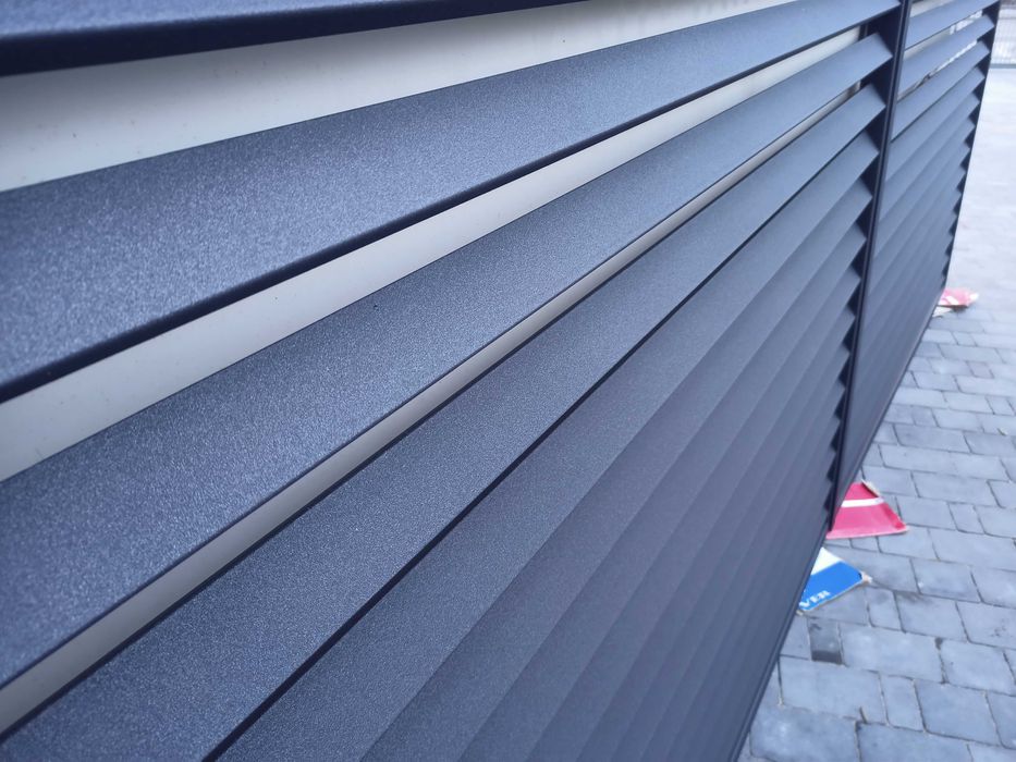 Brama dwuskrzydłowa palisadowa