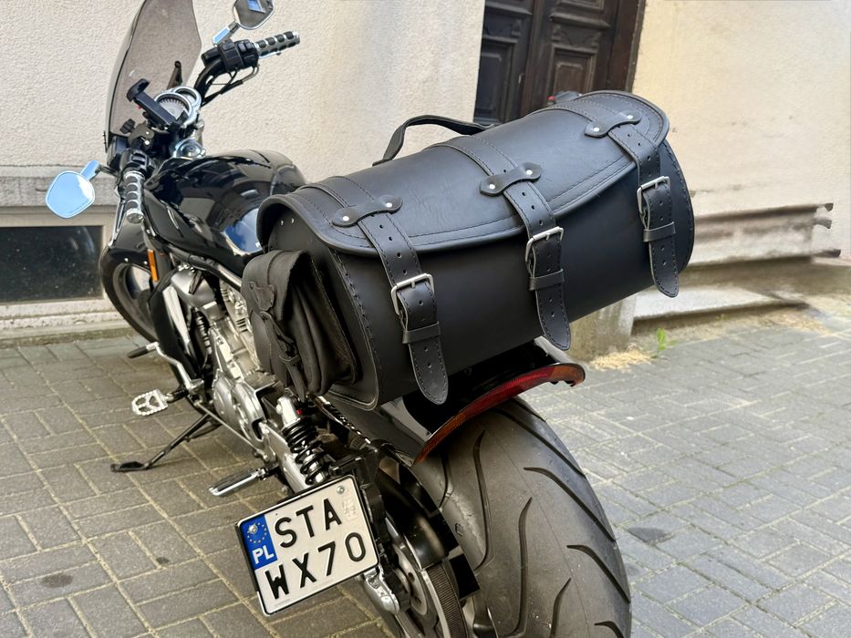 Motocyklowy Kufer+ sakwy czarny mat