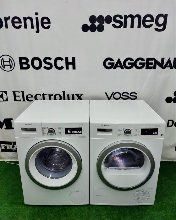 Комплект пральна і сушильна машини Bosch Serie 8 Exclusive I-Dos WiFi