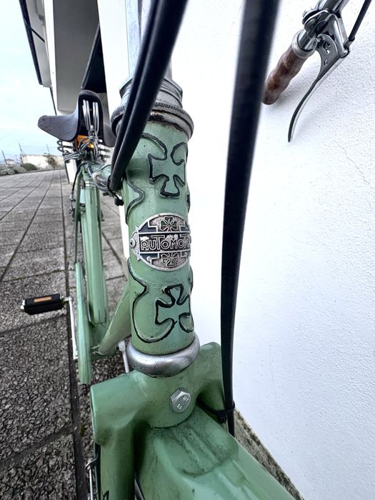 Bicicleta Automoto Original Anos 40 – Restaurada, Verde Água