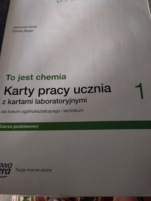 To jest chemia kl. 1 Karty pracy