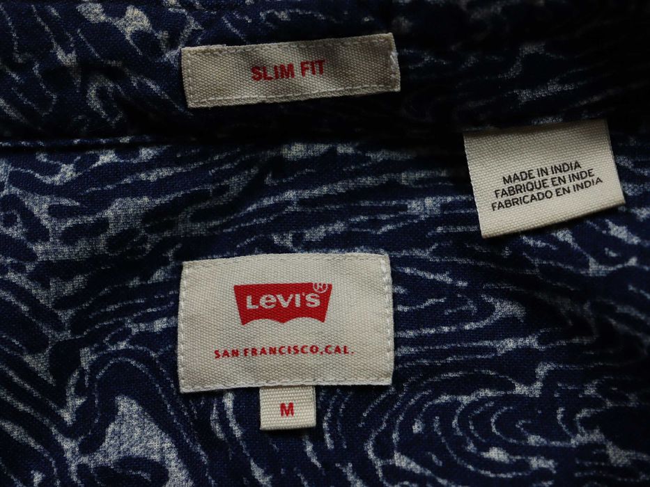 Levi's męska koszula we wzory slim regular fit levis casual 38 M