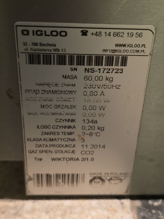 Nadstawka chłodnicza IGLOO - Wiktoria 2/1.0