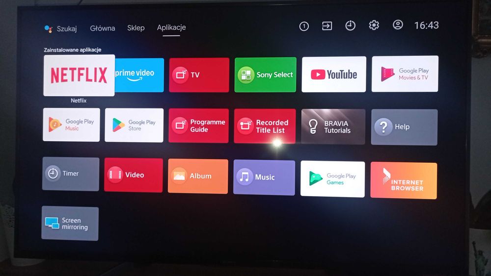 SONY 49 cali 4K ANDROID  KD 49X8309C  Matryca LCD 120Hz   1290 PLN