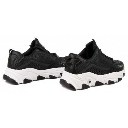 Sportowe sneakersy na grubej podeszwie czarne r 40