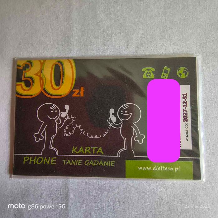 karta telefoniczna dialtech 30zl areszt śledczy zakład karny więzienie