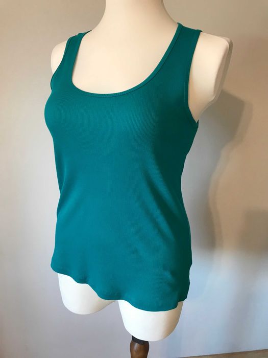 Bluzka na ramiączkach w morskim kolorze r. 48 tank top plus size