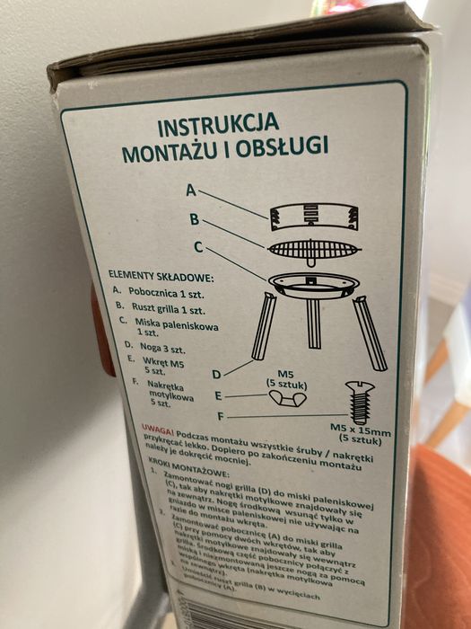 Grilll okrągły turystyczny