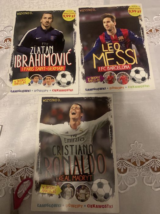 Czasopisma nowe 3szt Ronaldo Messi …
