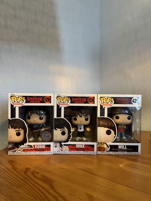 Фігурки Funko Pop! Stranger Things Mike #1239 Will #426 Eddie #1250