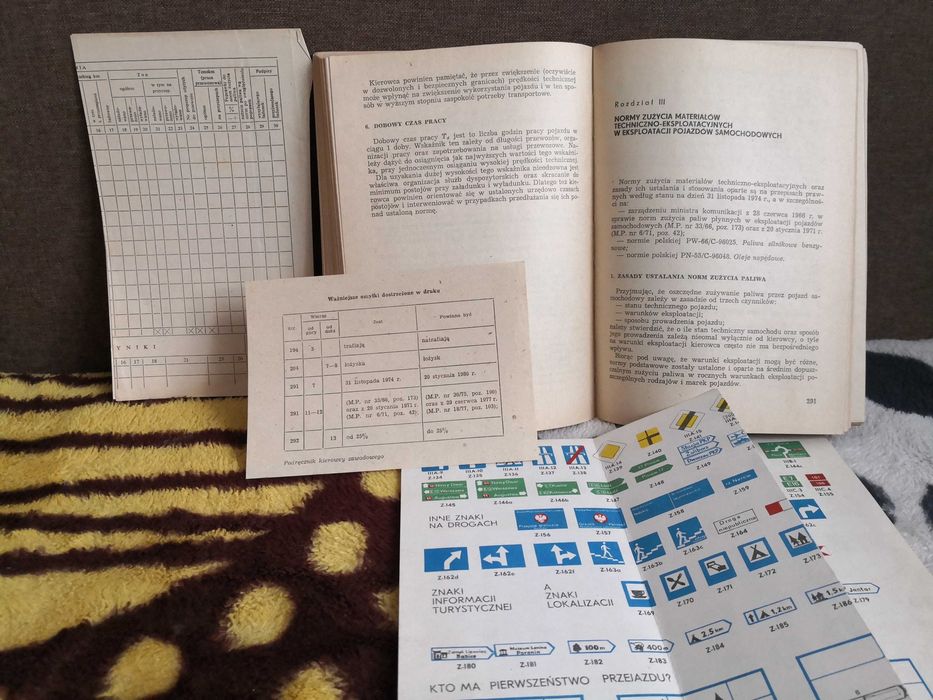 Podręcznik kierowcy zawodowego 1980 PRL