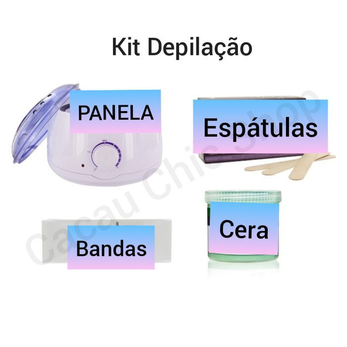 Panela para Cera Depilação Nova! E kit