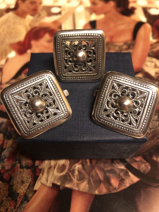 Срібло комплект аметист нефрит жемчуг бірюза гірський кришталь