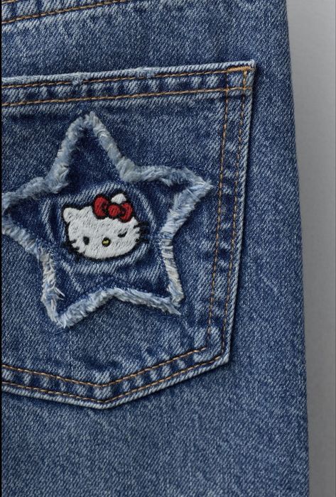 Джинси hello kitty straight Zara 156cm