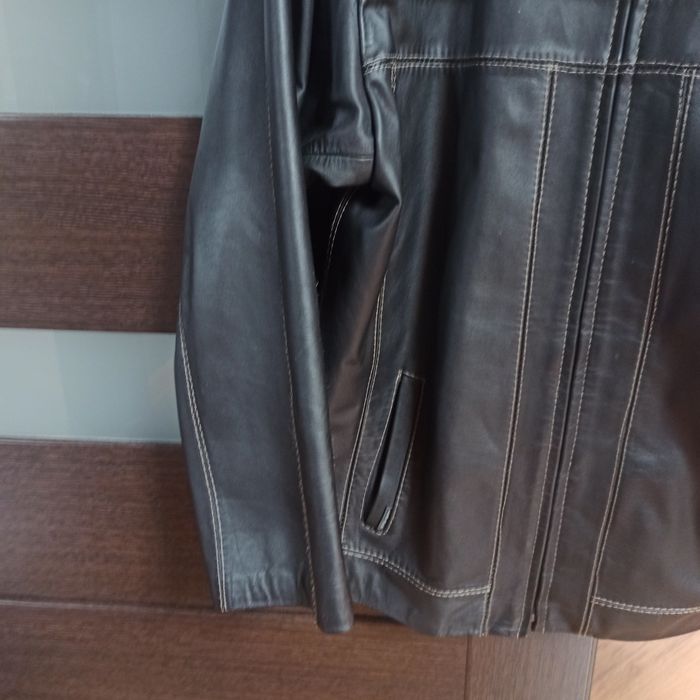 Kurtka skórzana czarna