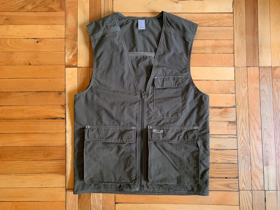 Шикарная новая мужская нейлоновая жилетка жилет Waistcoat Decathlon Solognac Namib Green
