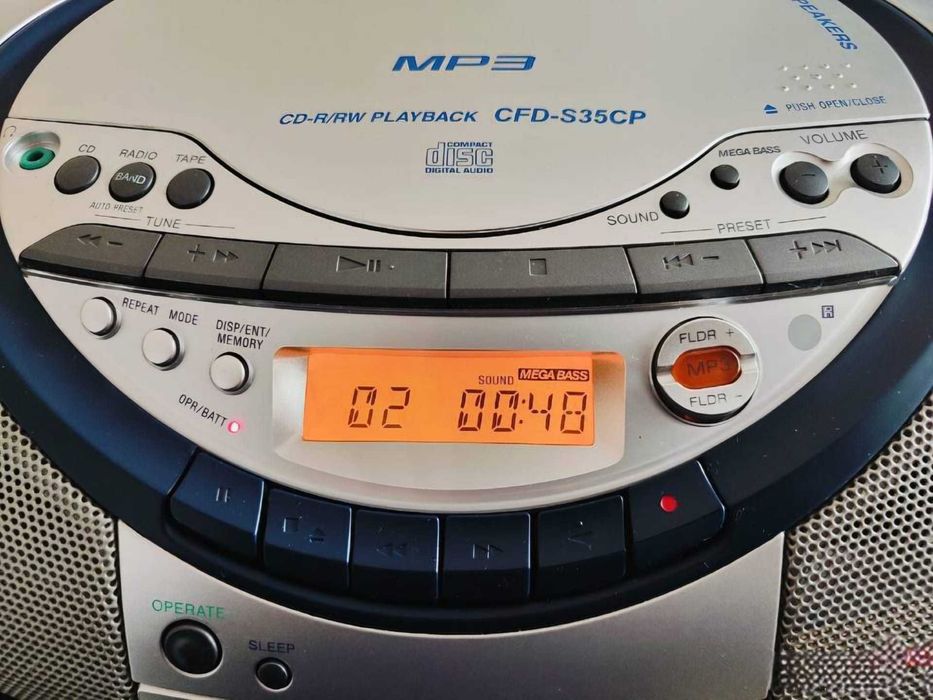 Radiomagnetofon Sony CD CFD-S35CP Pilot idealny stan