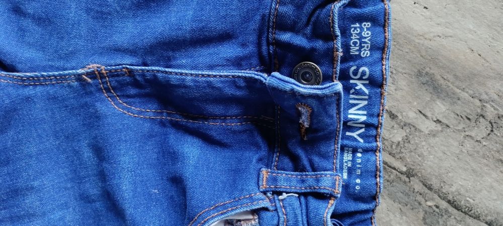 Denim spodnie chłopięce 134