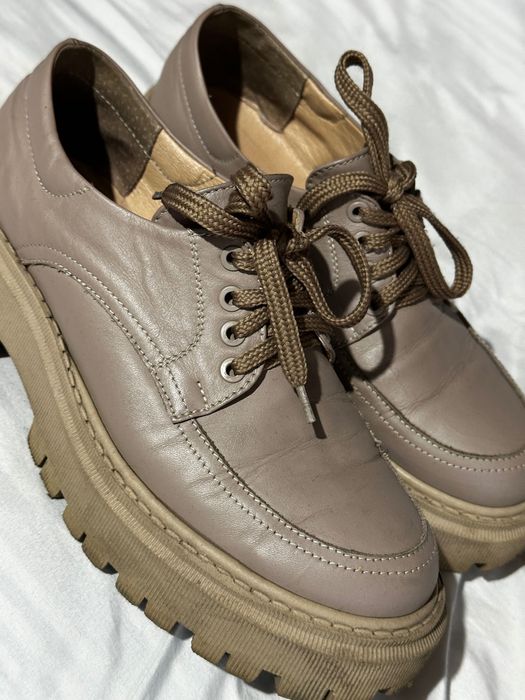 Шкіряні ботінки туфлі