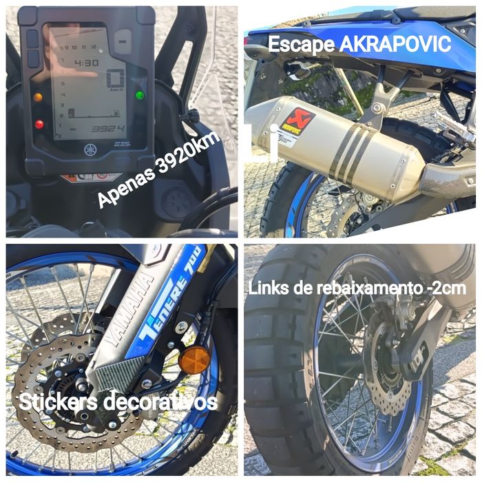 YAMAHA Tenere 700, Carta A2, apenas 3900Km = Nova