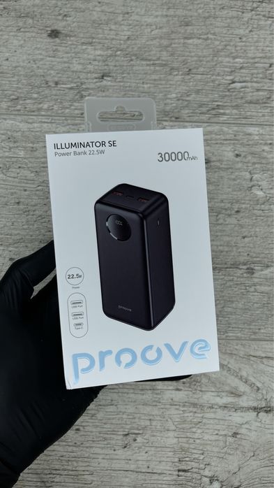 Топовий якісний павербанк з гарантією Пруве Proove 30000 mAh 22.5 W