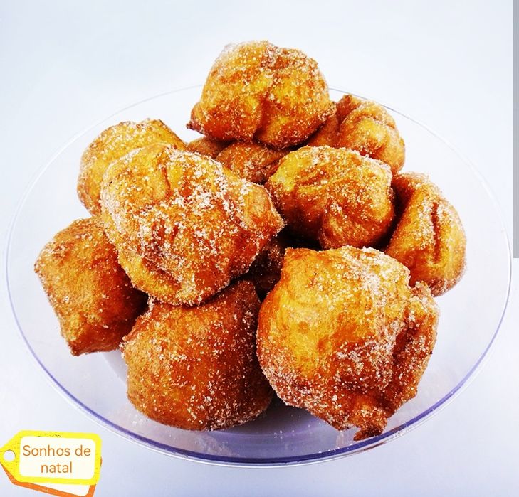 Sonhos de natal caseiros