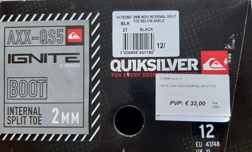 QUIKSILVER bota split toe 2mm indo