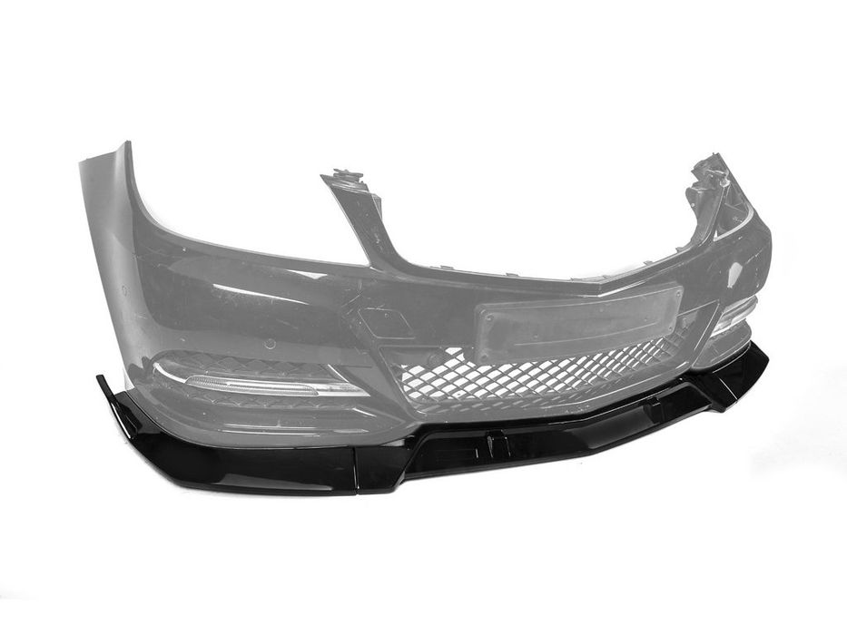 Mercedes C-class W204 2007-2015рр. Накладка на передній бампер DPT Lip