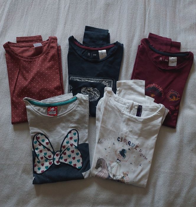 Lote 5 Camisolas Estampadas Menina, 10A