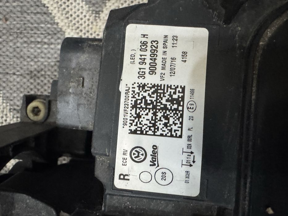 Фара передня права VW PASSAT B8 full led