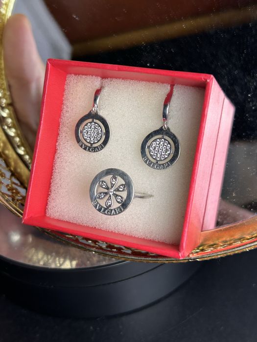 Набір прикрас Bvlgari серебро 925 пробы !