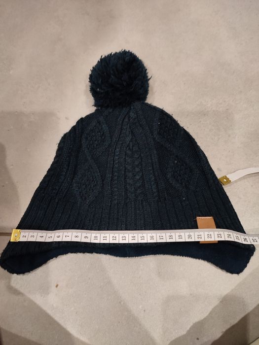 Czapka h&m granatowa ciepła na zimę 104 92